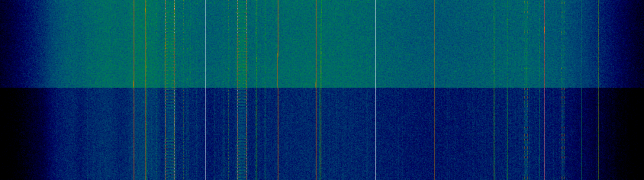 11699MHz H pol, during a hailstorm (above) and just after the storm (below)