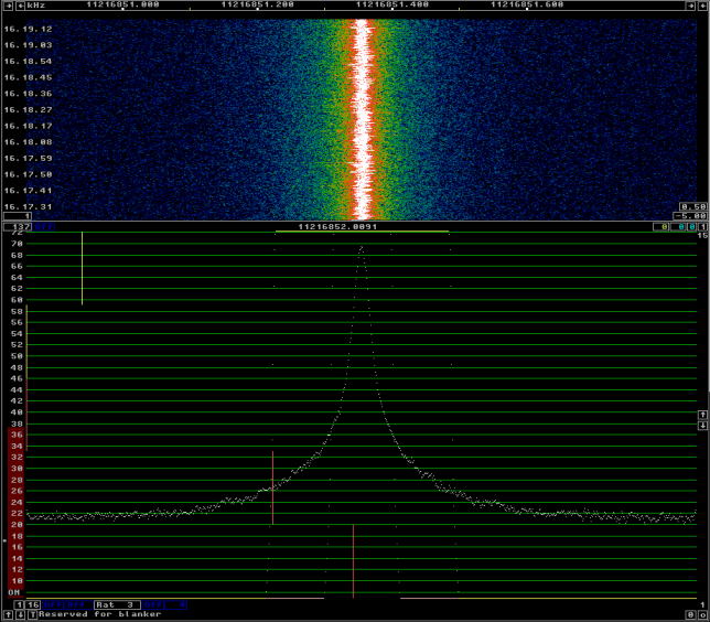 Baofeng UV-5R 10GHz harmonic. Received with free-running DF9NP 27MHz PLL