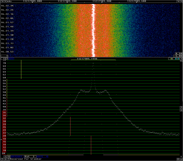 Baofeng UV-5R 10GHz harmonic. Received with DF9NP GPSDO and 27MHz PLL